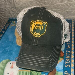 Baylor Bears Green and Gray SnapBack Cap with Bear Logo